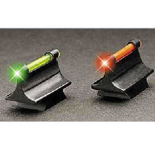 Truglo TG-TG95530Rr 3/8" Metal Dovetail Red Fiber Optic Front Sight Black Frame W/.530" Mount Height